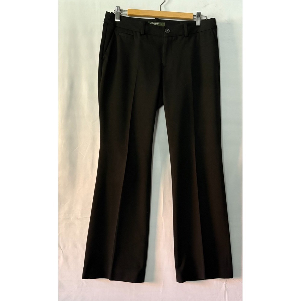 Eddie Bauer Womens Blakely fit black pants work vacation travel 6 petite
